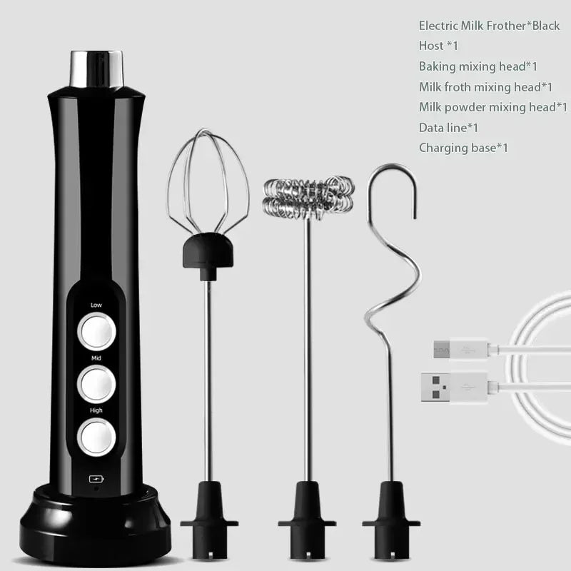 3-in-1 Wireless Handheld Milk Frother