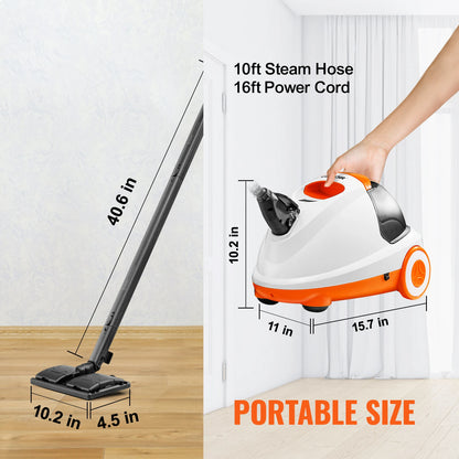 Portable Steam Cleaner with Large Tank