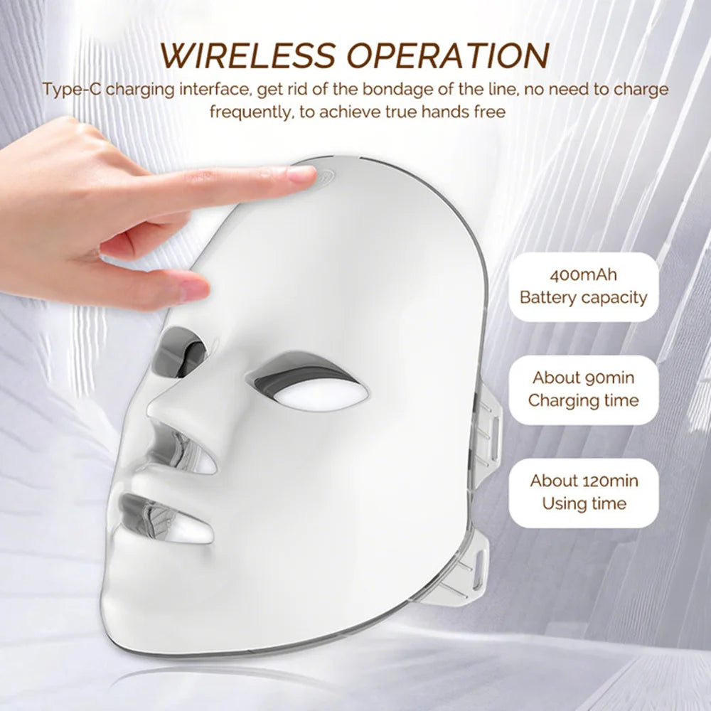 7 Color LED Face Mask