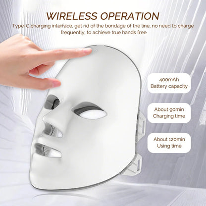 7 Color LED Face Mask
