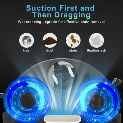 Automatic 3-in-1 Sweeping and Mopping Robot