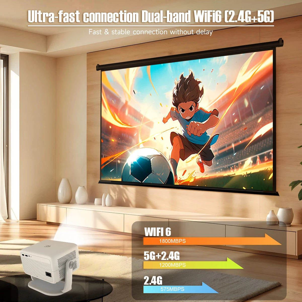 Magcubic L018 4K 1080P Portable Projector with WiFi