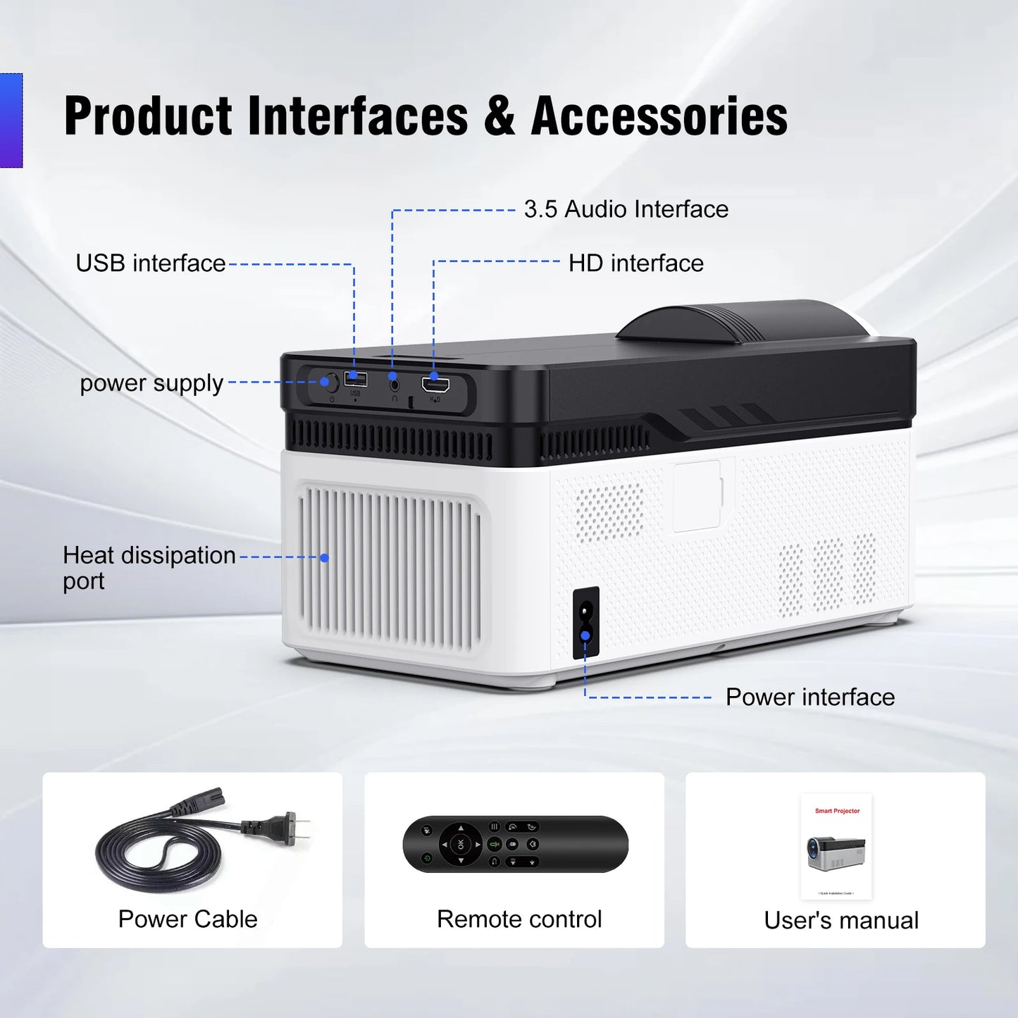 HY450 Ultra Short Throw 8K 1080P Projector