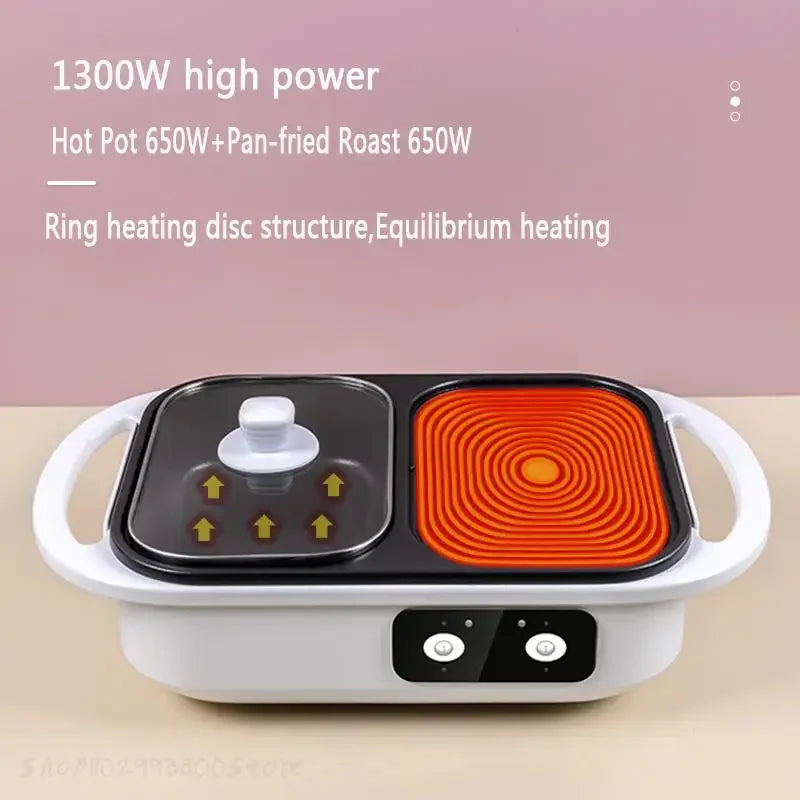 2-in-1 Electric Grill and Hot Pot