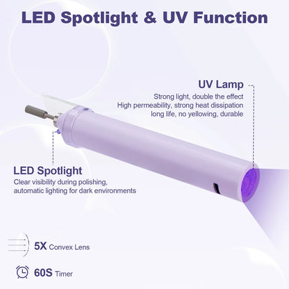 2-in-1 Wireless Nail Drill & UV Lamp