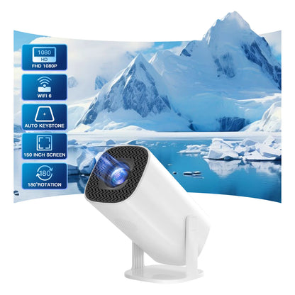 Android 11 WiFi 6 Bluetooth Mini Portable Projector