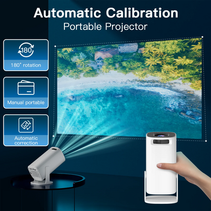 Android 11 WiFi 6 Bluetooth Mini Portable Projector
