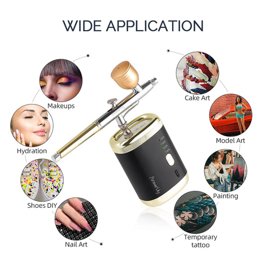 Portable Dual-Action Airbrush Kit