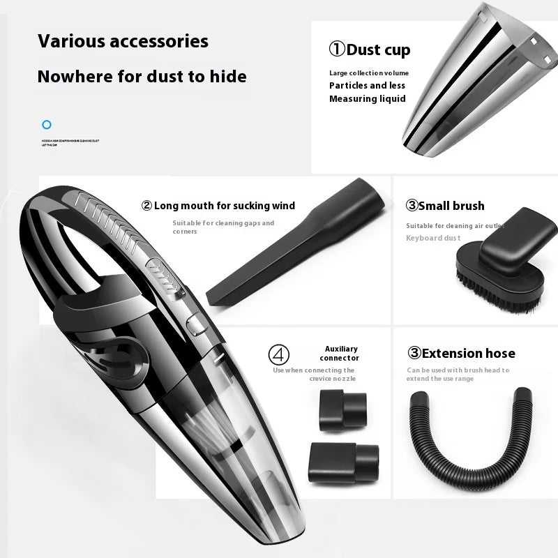 Portable Handheld Wireless Car Vacuum Cleaner