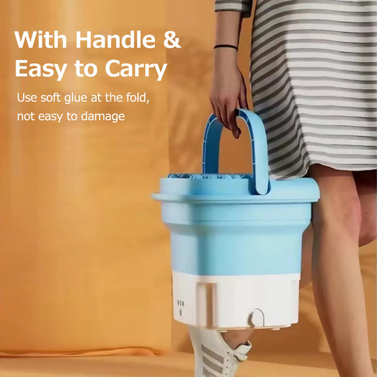 Portable Folding Ultrasonic Pulsator Washing Machine