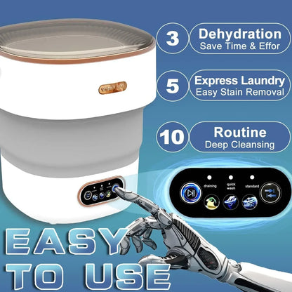 15L Portable Collapsible Washing & Spin Dryer Machine