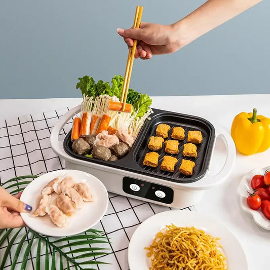 2-in-1 Electric Grill and Hot Pot