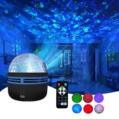 LED Galaxy & Ocean Wave Projector Lamp