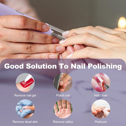2-in-1 Wireless Nail Drill & UV Lamp