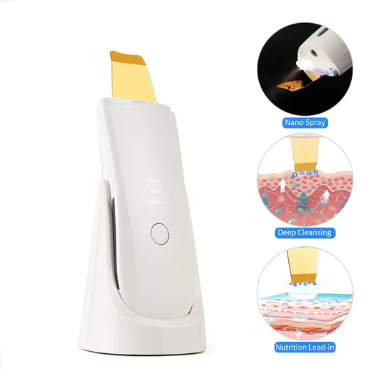 Ultrasonic Facial Skin Scrubber