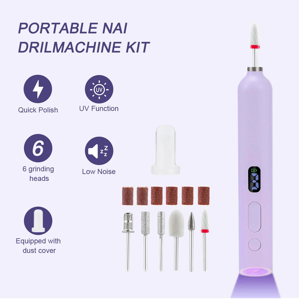 2-in-1 Wireless Nail Drill & UV Lamp
