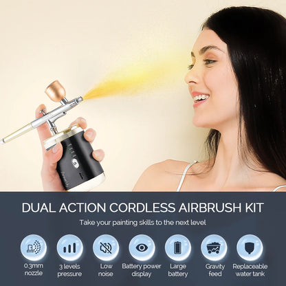 Portable Dual-Action Airbrush Kit